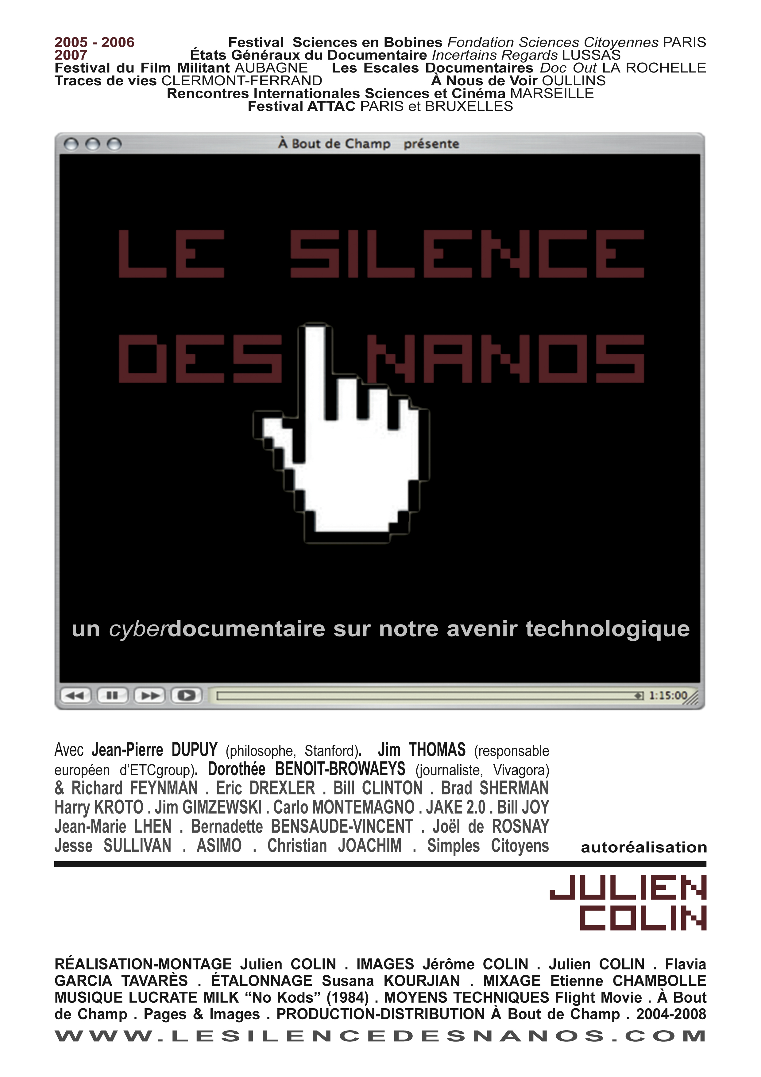 Affiche Le Silence des Nanos